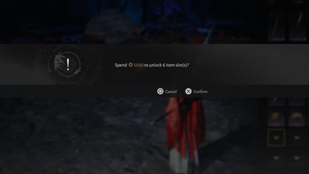This purchase adds six slots for 5,000 Coins. The confirmation shows the price before you pay.