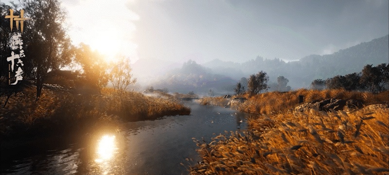 Autumn reeds along the Hutuo River beneath the Taihang foothills.